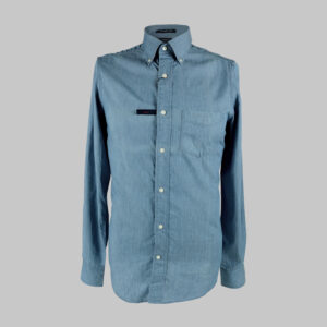 Gant férfi hosszú ujjú ing, kék, 100% pamut, fitted