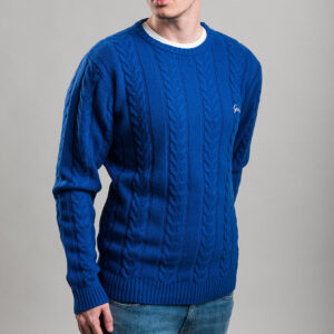 Gant férfi kötött pulóver, kék