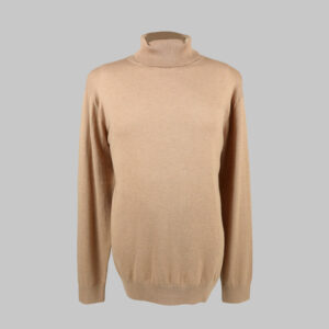 Gant férfi garbó nyakú kötött pulóver, drapp