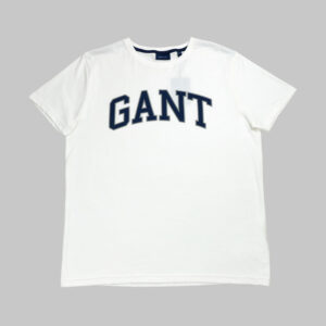 Gant férfi póló, fehér, feliratos, 100% pamut