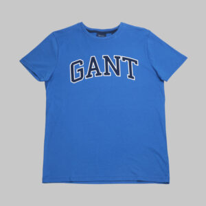Gant férfi póló, kék, feliratos, 100% pamut