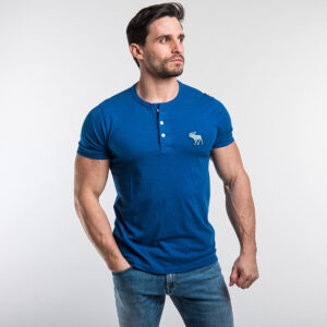 Abercrombie & Fitch férfi póló, kék, 100% pamut