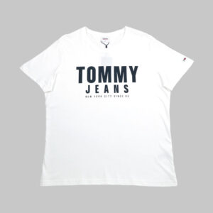 Tommy Hilfiger férfi póló, fehér, feliratos, 100% organikus pamut