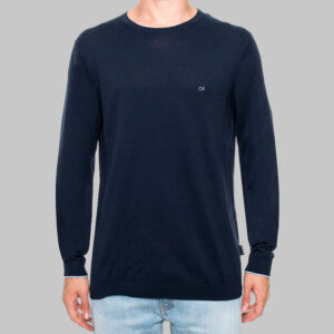 Calvin Klein férfi kötött pulóver, sötétkék