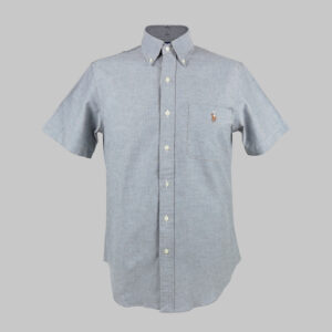 Polo Ralph Lauren férfi rövid ujjú ing, szürke, pamut