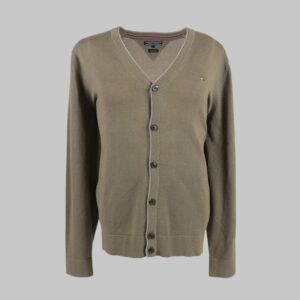 Tommy Hilfiger férfi kötött kardigán, drapp