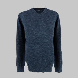 Nautica férfi v-nyakú kötött pulóver, sötétkék, 100% pamut