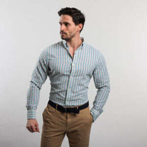 Gant férfi hosszú ujjú ing, színes kockás, tech prep, regular fit