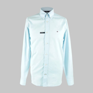 Tommy Hilfiger férfi hosszú ujjú ing, világoskék, pamut, regular