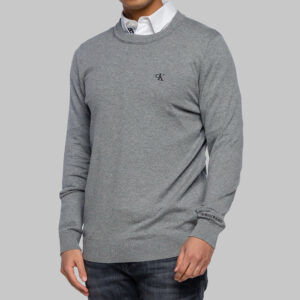 Calvin Klein férfi kötött pulóver, szürke