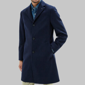 Calvin Klein férfi szövet kabát, sötétkék, gyapjú-kasmír