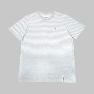 Tommy Hilfiger férfi póló, világosszürke csíkos