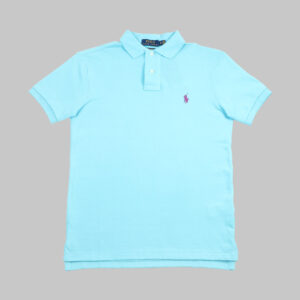 Polo Ralph Lauren férfi galléros póló, világoskék, 100% pamut