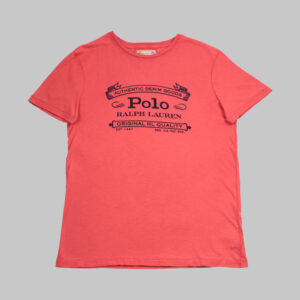 Polo Ralph Lauren férfi póló, piros, feliratos, 100% pamut