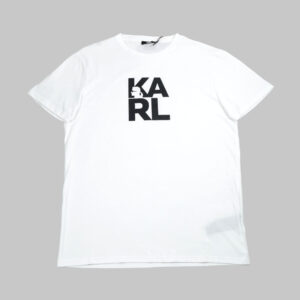 Karl Lagerfeld férfi póló, feliratos, 100% pamut