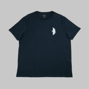 Armani Exchange férfi póló, sötétkék, feliratos, 100% pamut