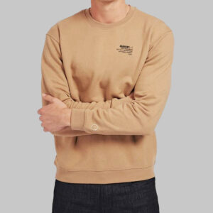 Guess férfi pulóver, drapp, organikus pamuttal