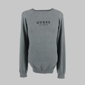 Guess férfi kötött pulóver, szürke, pamut