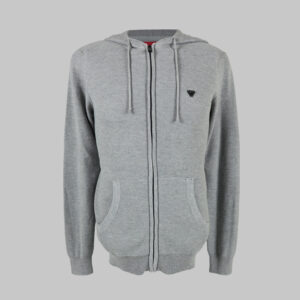 Guess férfi cipzáras kapucnis pulóver, világosszürke