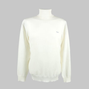 Harmont & Blaine férfi garbó nyakú kötött pulóver, törtfehér, pamut-kasmír