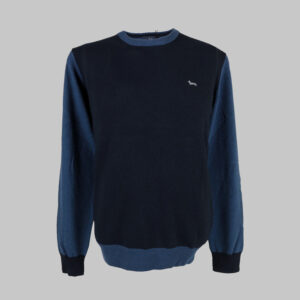 Harmont & Blaine férfi kötött pulóver, sötétkék