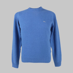 Harmont & Blaine férfi kötött pulóver, világoskék, 100% kasmír