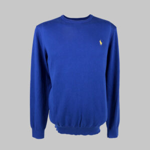 Polo Ralph Lauren férfi kötött pulóver, kék, 100% pamut