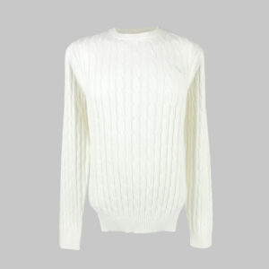 Gant férfi kötött pulóver, törtfehér, 100% pamut