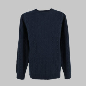 Gant férfi kötött pulóver, sötétkék, 100% gyapjú