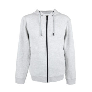 Guess férfi cipzáras kapucnis pulóver, világosszürke