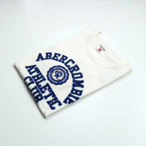 Abercrombie & Fitch férfi póló, törtfehér, 100% pamut