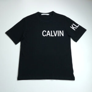 Calvin Klein férfi póló, fekete, feliratos, 100% pamut