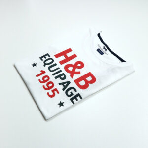 Harmont & Blaine férfi póló, fehér, feliratos, 100% pamut, regular fit