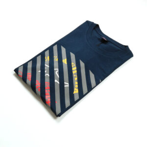 Paul & Shark férfi póló, sötétkék, feliratos, 100% pamut