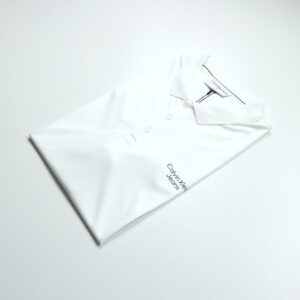 Calvin Klein férfi galléros póló, fehér, 100% pamut, slim fit