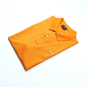 Gant férfi galléros póló, narancssárga, 100% pamut, regular fit