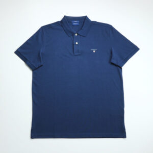 Gant férfi galléros póló, sötétkék, 100% pamut, regular fit