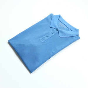 Guess férfi galléros póló, világoskék, 100% pamut, újrahasznosított pamuttal, regular fit