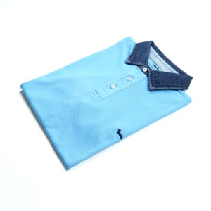 Harmont & Blaine férfi galléros póló, világoskék, 100% pamut, regular fit