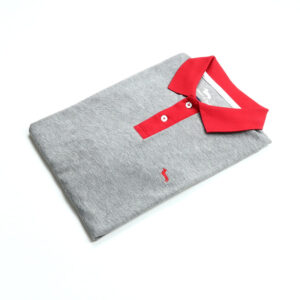 Harmont & Blaine férfi galléros póló, világosszürke, 100% pamut, narrow fit