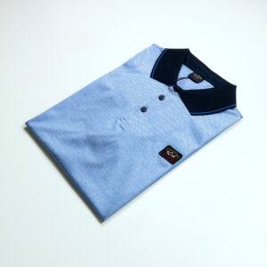 Paul & Shark férfi galléros póló, világoskék, 100% pamut