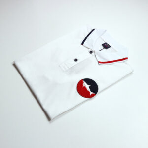 Paul & Shark férfi galléros póló, fehér, 100% pamut