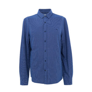 Calvin Klein férfi hosszú ujjú ing, kék mintás, 100% pamut, slim fit