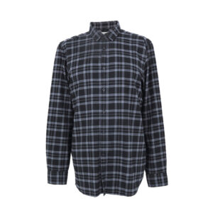 Calvin Klein férfi hosszú ujjú ing, fekete-szürke kockás, 100% pamut, regular fit
