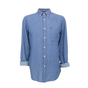 Calvin Klein férfi hosszú ujjú farmer ing, kék, 100% pamut, regular fit