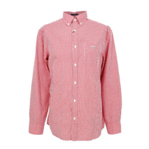 Gant férfi hosszú ujjú ing, piros, 100% pamut, regular fit