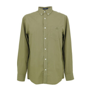 Gant férfi hosszú ujjú ing, keki, 100% pamut, regular fit