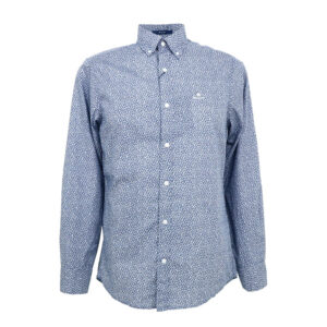 Gant férfi hosszú ujjú ing, kék virágos, 100% pamut, regular fit