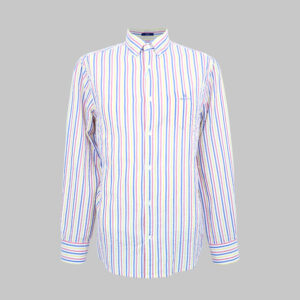 Gant férfi hosszú ujjú ing, színes csíkos, tech prep, regular fit
