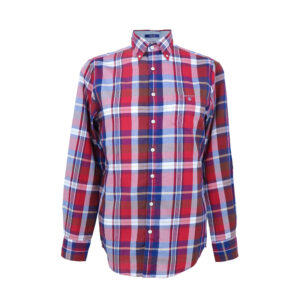 Gant férfi hosszú ujjú ing, színes kockás, tech prep, regular fit